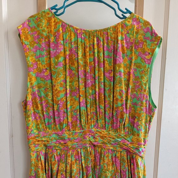 Boden Selina Green/Yellow Pring 16R - Picture 2 of 5